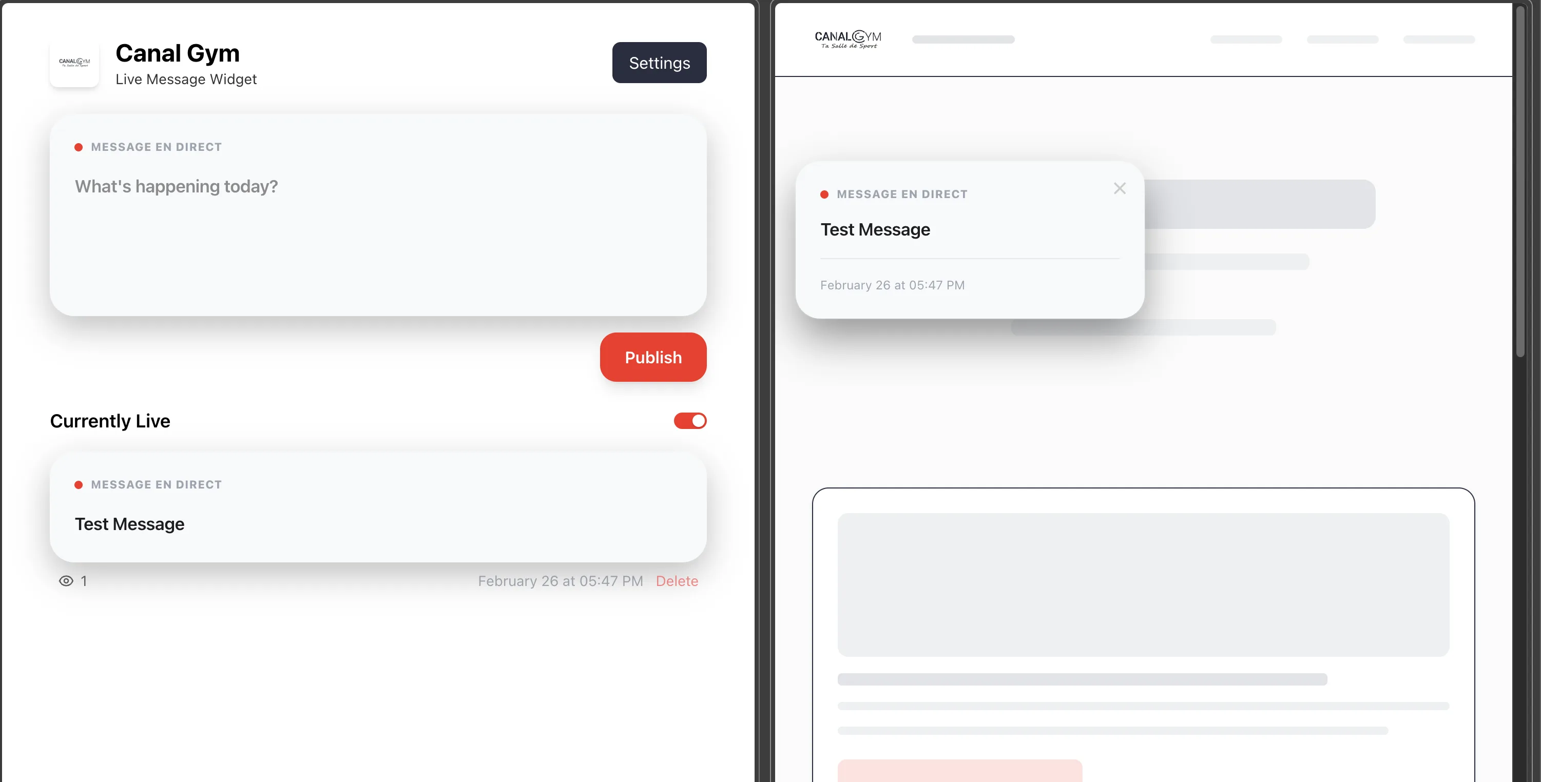 Embed Message Widget screenshot 3
